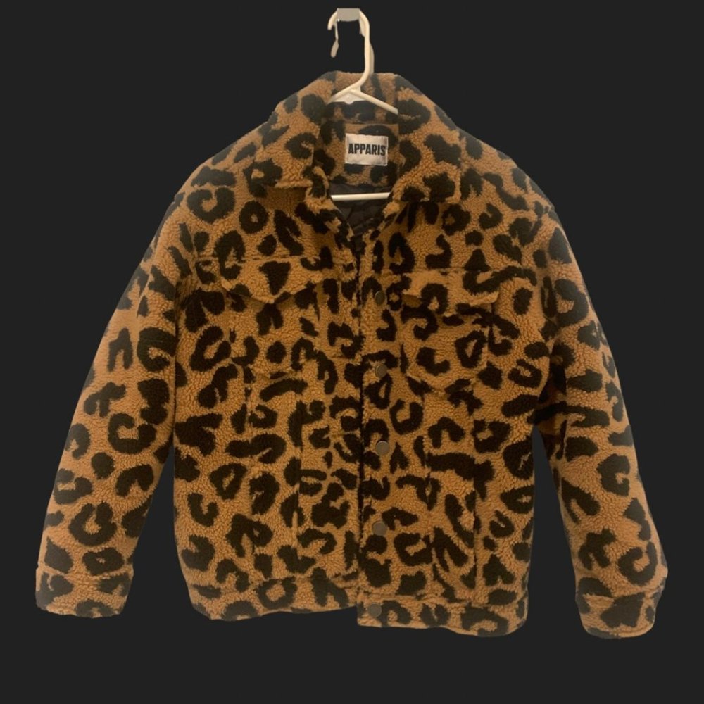 Apparis Vegan Fur Leopard Jacket